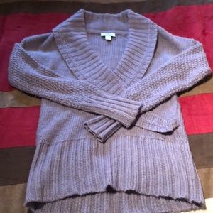 Loft Lavender Wrap Sweater